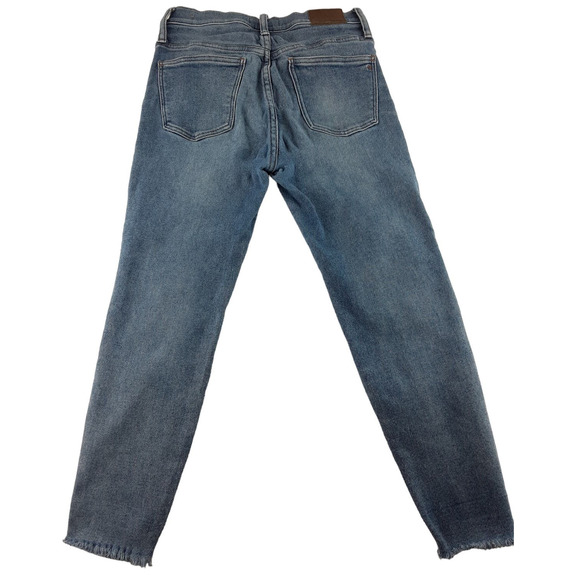 Madewell Women's Medium Wash Skinny Crop Button Fly Jeans Mid Rise 27 - Picture 3 of 8